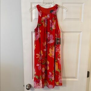 JH Floral Multicolor Summer Dress size 8 length 37” bust 32” brand new